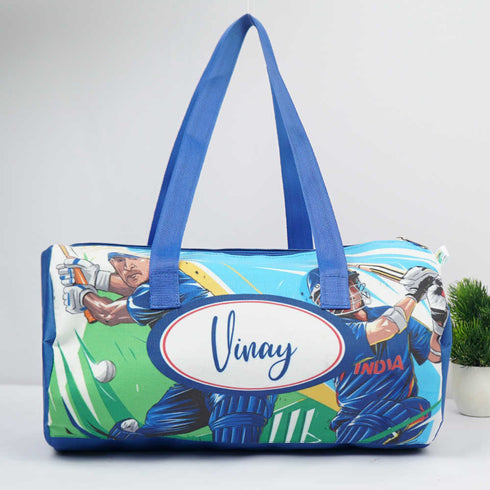 Personalised Kids Duffle Bag with Box Pouch Combo Gift Set